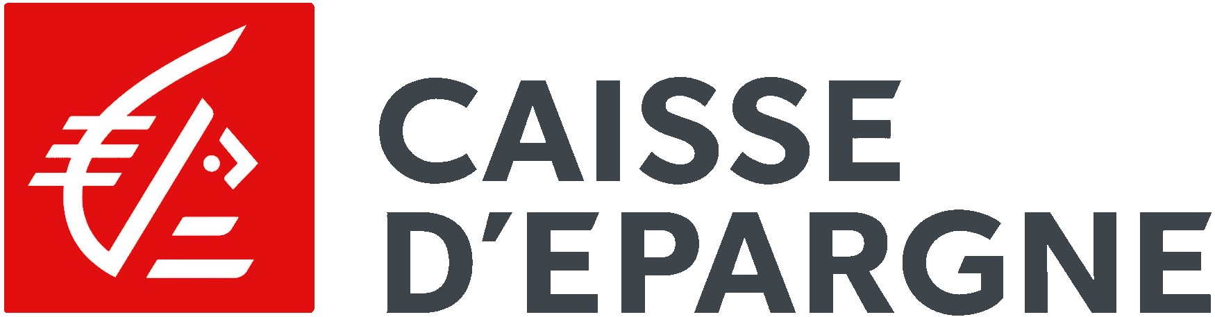 Logo de la caisse d'épargne, banque française et assurances pour particuliers et professionnels